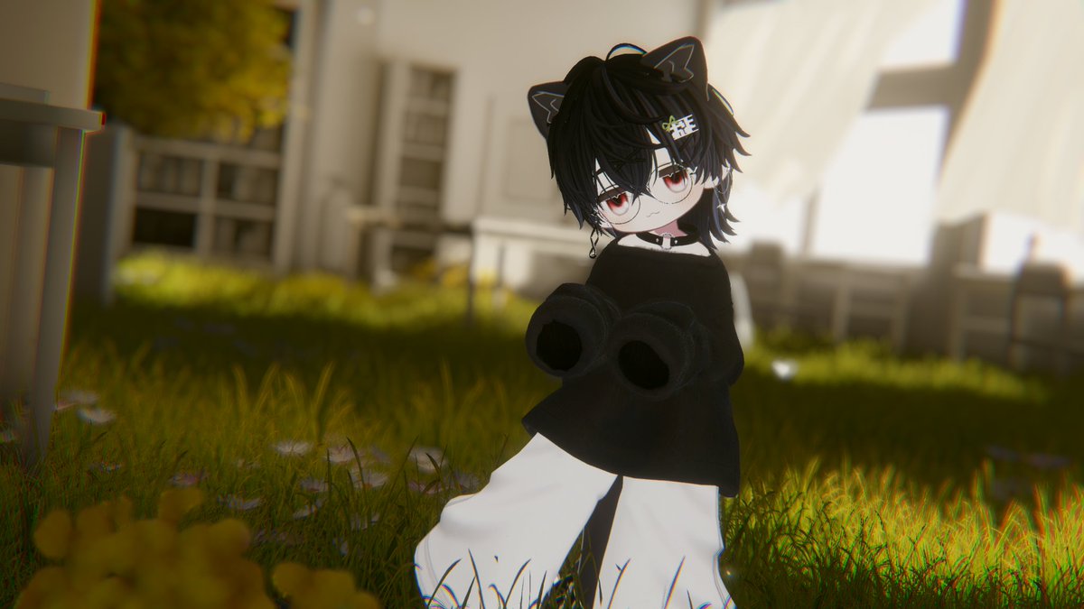 mfobk's tweet photo. 「ここどこだろうね？」 

#VRChat #およみる https://t.co/XEPpSGc6zl