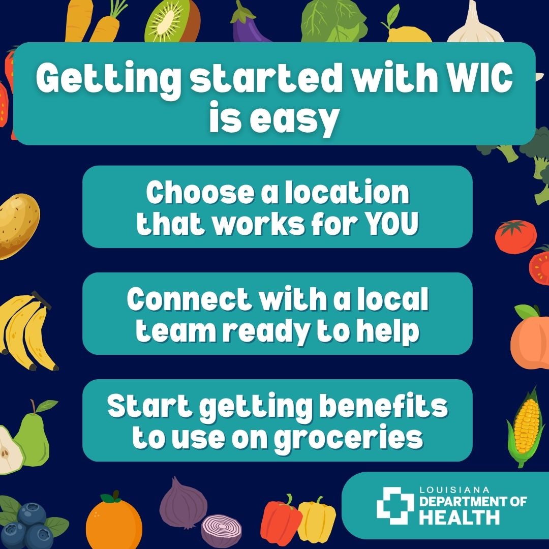 LADeptHealth's tweet photo. With clinics across Louisiana and hundreds of approved stores, WIC may be closer than you think. Louisiana WIC offers nutrition support, breastfeeding support, and healthy foods and formula for eligible families.

🔗https://t.co/ODfiqd7XlZ https://t.co/Jluauq6TZf