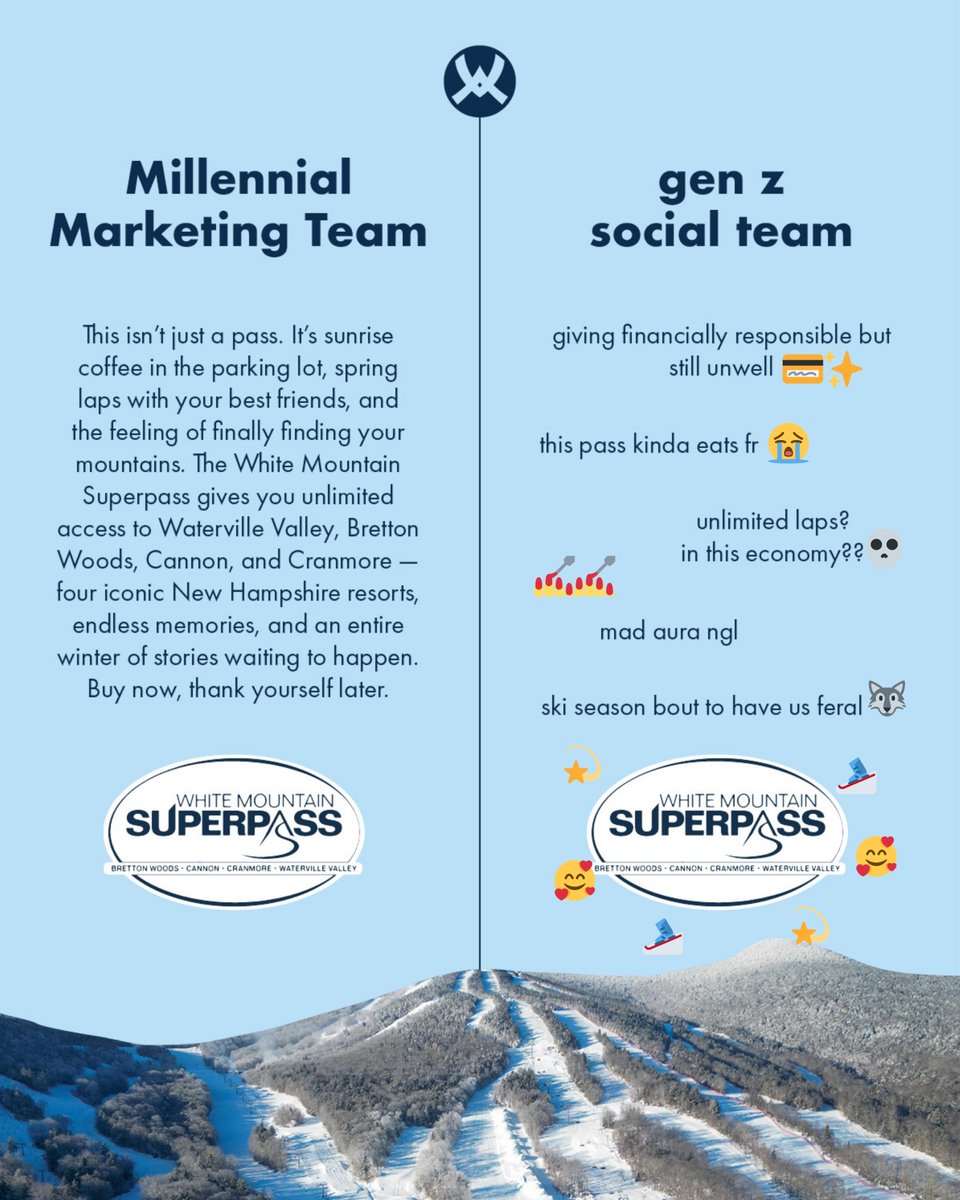 waterville's tweet photo. Millennial Marketing Team 🤝 gen z social team

ok, but both ate✨ https://t.co/dvzb40ja37