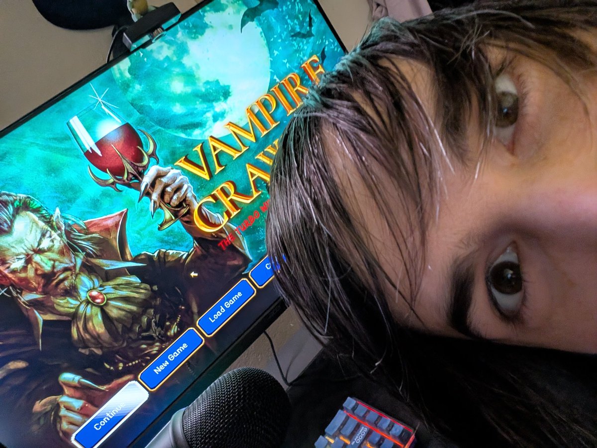 DazPlusPlus's tweet photo. You like digital cardgames? You like vampires? You like crawling and crawling accessories??! Then let's play Vampire Crawlers! (I don't know what crawling accessories means) https://t.co/9XPLGuLFQQ