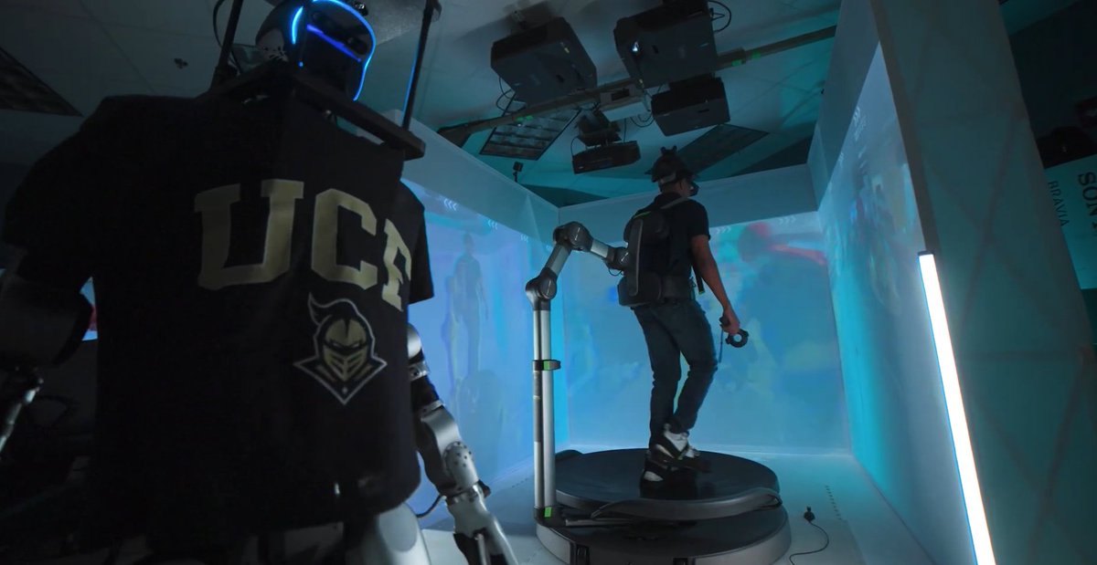 UCFCECS's tweet photo. We're proud to share that two projects from the VARLab are finalists for the 2026 Auggie awards! 🎉 

✨ Your AI Sidekick: The Twin That Gets You: https://t.co/eah3eoeXBr

✨ Be There Without Being There: Humanoid Robot Immersive Telepresence: https://t.co/tlKJB0PJci https://t.co/S9YLd3Fedg