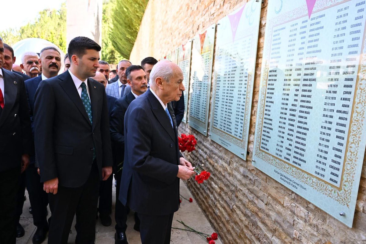 ademyurdagul's tweet photo. Genel Başkanımız Sayın Devlet BAHÇELİ, Kızılcahamam’daki Ülkücü Şehitler Anıtı’nı Ziyaret Etti. https://t.co/41Wub9IXyM