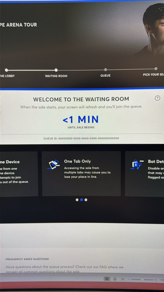BulgogiBoiJ's tweet photo. It’s 10:10 cst.

@Ticketmaster when am I getting into queue? This is some bullshit. Got in line at 9:45 and the screen didn’t automatically refresh. https://t.co/9BOECcaYlX