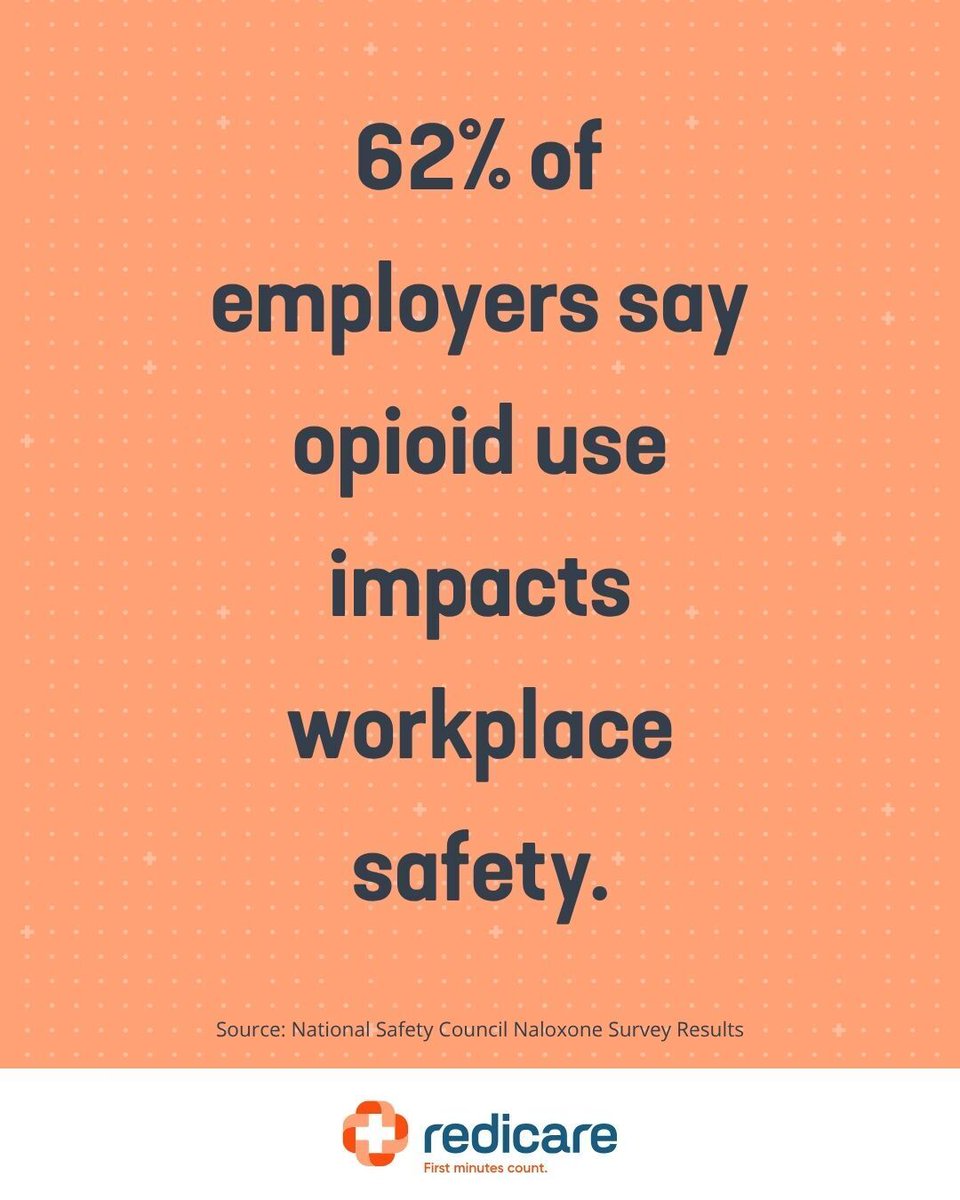 RedicareDirect's tweet photo. A National Safety Council survey found that only 28% of employer respondents stock naloxone at all work sites. That leaves many workplaces without consistent access to a potentially life-saving emergency supply.

Having supplies on-site is one step. Making sure they are visible, https://t.co/eodIp3w5KO