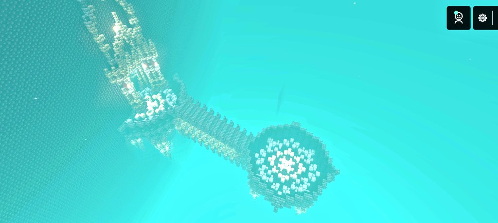 Reig_Games's tweet photo. 浮島作りました
青いけどネザーです
思ったより綺麗ꉂ(ˊᗜˋ*)

あと、最初のネザーゲートの方
通路下の装飾

れいぐさん、床下ですよ？
そんな時間使う必要ありますか？

しかも、気に入らないから反転させるとか本気ですか(* ᐕ)？

終わらないよ？(  ˙࿁˙  )

 #Minecraft
 #マイクラ統合版 https://t.co/Z4tCLBeAZF