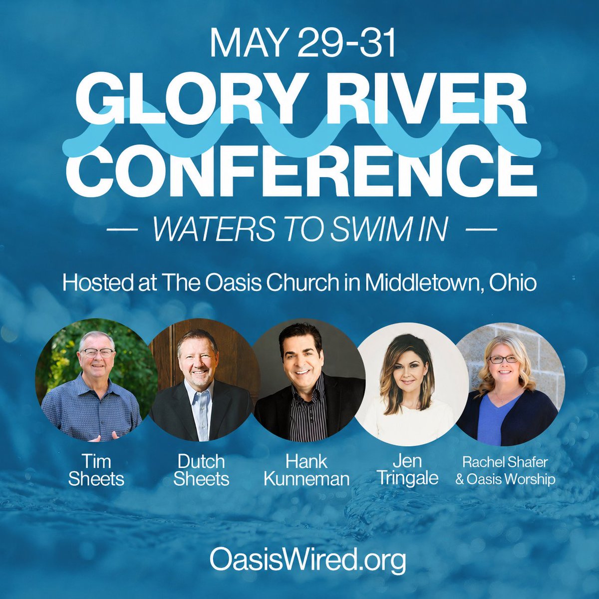 HankKunneman's tweet photo. There’s a powerful move of God happening, and we’re excited to share that Pastor Hank will be ministering at the Glory River Conference hosted by Oasis Church on Friday, May 29th at 7pm ET/6pm CT.

While in-person registration is now closed, you can still join the conference LIVE for FREE on all of Oasis Church’s streaming platforms. We believe this will be a night filled with the presence of God, fresh impartation, and prophetic encouragement for this hour.

Make plans now to tune in and come expecting. God is moving, and you won’t want to miss what He has to say in this moment.

For more event information, visit https://t.co/VvK4yDdlH1.
