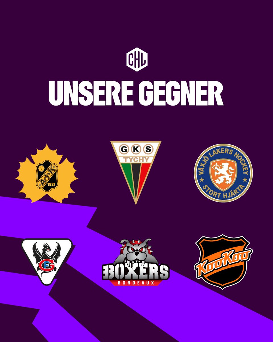adlermannheim's tweet photo. Unsere CHL-Gegner stehen fest!

Heimspiele in Mannheim:
🇸🇪 Växjö Lakers
🇸🇪 Skellefteå AIK
🇵🇱 GKS Tychy

✈️ Auswärts geht’s nach:
🇫🇷 Bordeaux
🇫🇮 Kouvola
🇨🇭 Fribourg

Alle Infos: https://t.co/QOpkr3NPRf https://t.co/EWP8uOc7pj