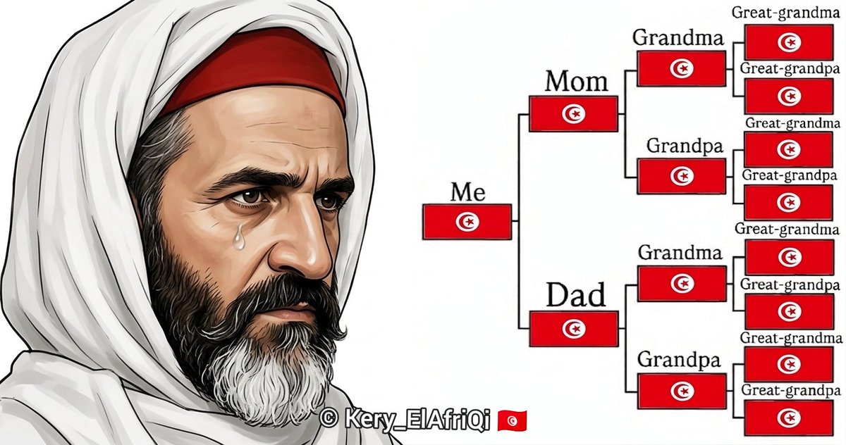 kxabri's tweet photo. This only captures recent generations,but our roots run much deeper. They extend and branch back through history to the ancient #Awrigha tribes, who immortalized their name in this land—a name from which 'Afriqiya'(Tunisia) was derived, and later given to the entire continent. https://t.co/Z75A90Gm3h