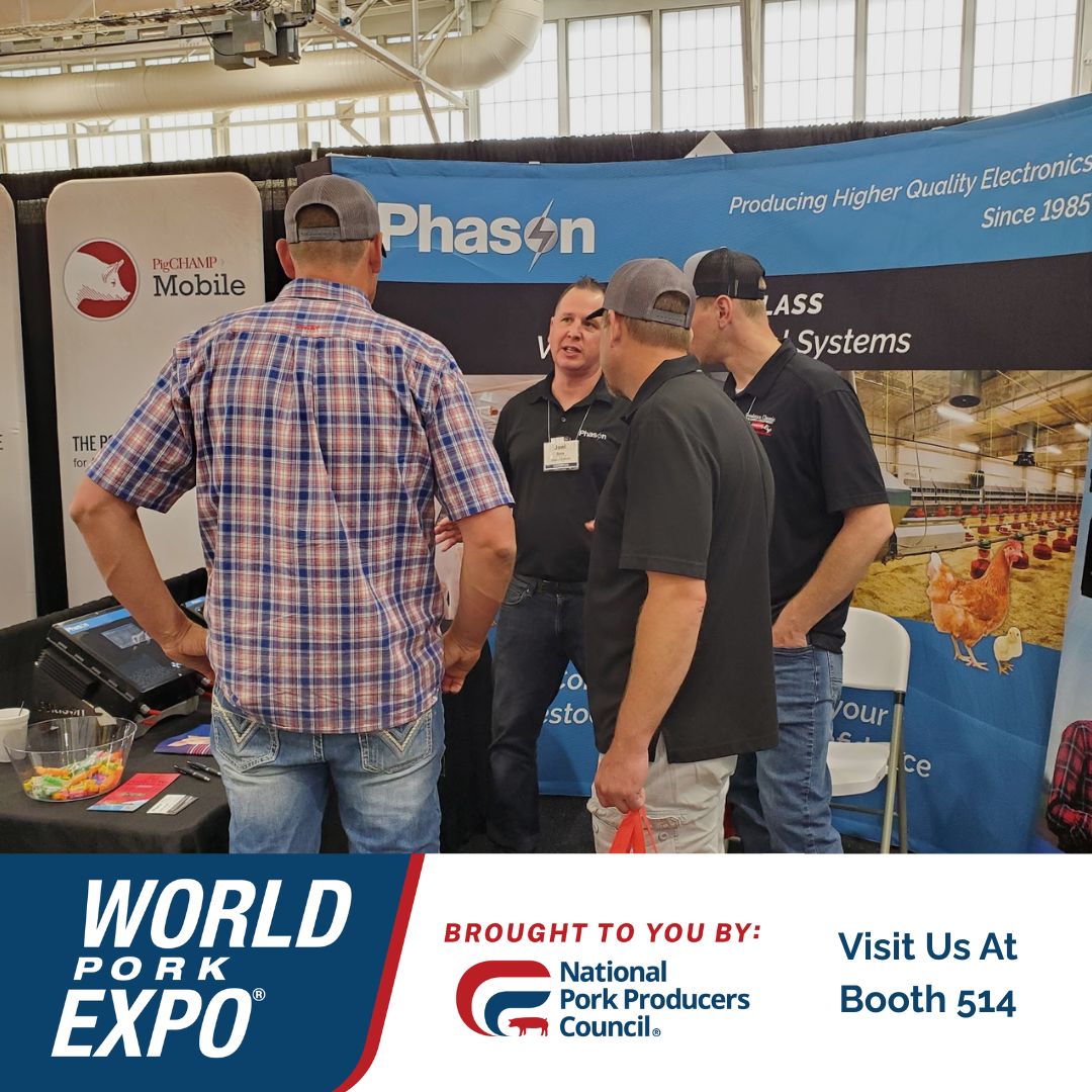 PhasonControls's tweet photo. Almost showtime. Visit Phason Controls at Booth V514 during @NPPCWPX and see the AutoFlex Connect 3. Smarter automation, real-time control, and flexible solutions for swine producers.

#PhasonControls #WorldPorkExpo #AutoFlexConnect3 #SwineFarming https://t.co/QZ0mN4qWJo