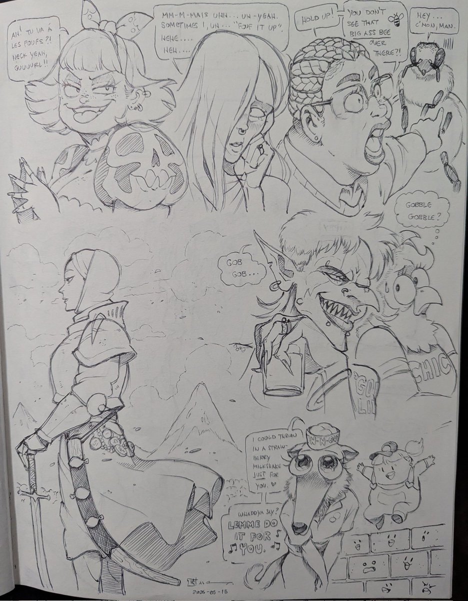 My new sketchbook so far 