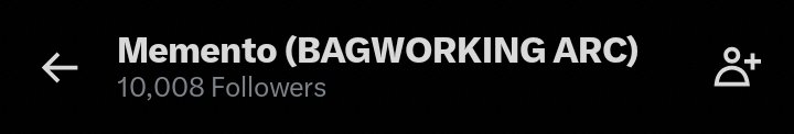 Memento (BAGWORKING ARC) tweet media