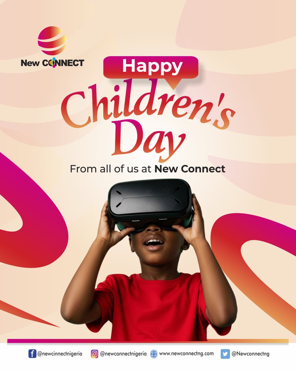 Newconnectng's tweet photo. From all of us at New Connect, we wish you a Happy Children’s Day

Sowore | Burna | Eid Mubarak https://t.co/rM1F9focko