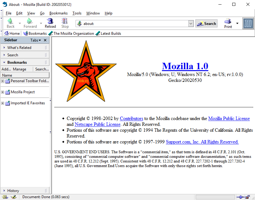 WebDesignMuseum's tweet photo. On 5 June 2002 Mozilla (also known as Mozilla .org ) released the Mozilla 1.0 web browser. The basis for Mozilla 1.0 was Gecko, an open-source rendering engine.    

#InternetHistory https://t.co/IK448vVPOz