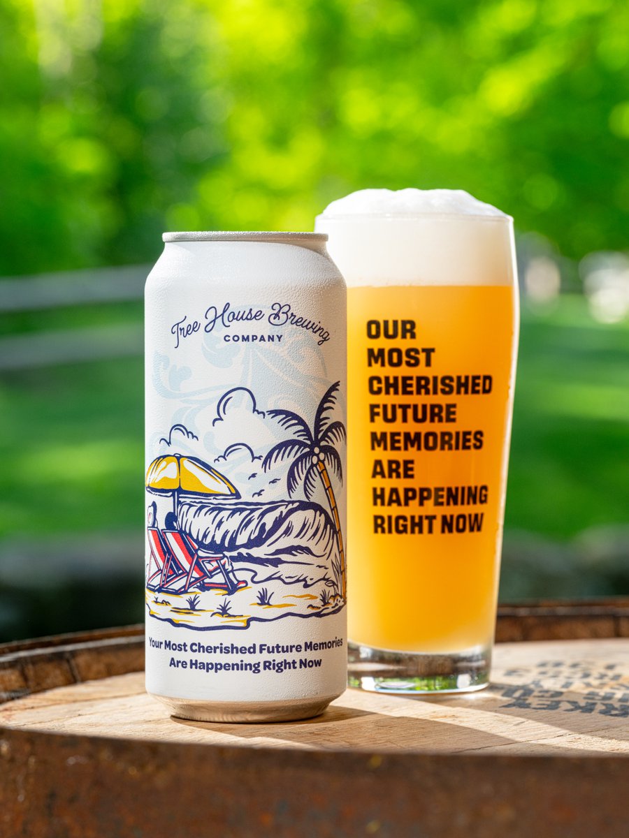 TreeHouseBrewCo's tweet photo. Your Most Cherished Future Memories Are Happening Right Now is a beer that blends familiar Citra hops with New Zealand Riwaka, creating waves of grapefruit and mango notes alongside the bright, unmistakable character of New Zealand hops. It’s a burst of hoppy flavor housed in a creamy Tree House profile that reminds us of home and the places we’ve been in the interim.

The things that bring meaning to our lives are often quite simple: a good meal and the people you share it with, a great beer,  a comfortable place. Whether we’re traveling somewhere new or returning home to a place steeped in memory, the small things by our side help imprint those moments into our story.

We find this reminder to be as important as ever. It's easy to yearn for a life that once was, but it takes effort to recognize and relish it as it happens.