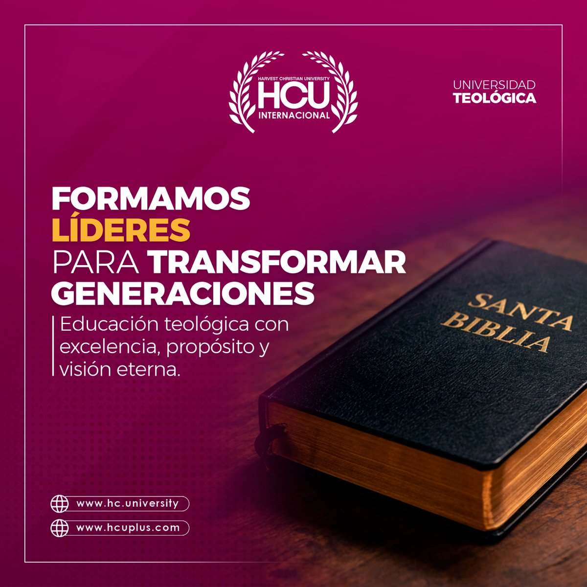 HCU_int's tweet photo. ¿Estás listo para levantar nuevos líderes? 
#hcu_int #UniversidadTeologica #FormacionMinisterial
#CapacitaTuLiderazgo #PreparadosParaServir https://t.co/dTs6AtAlcz