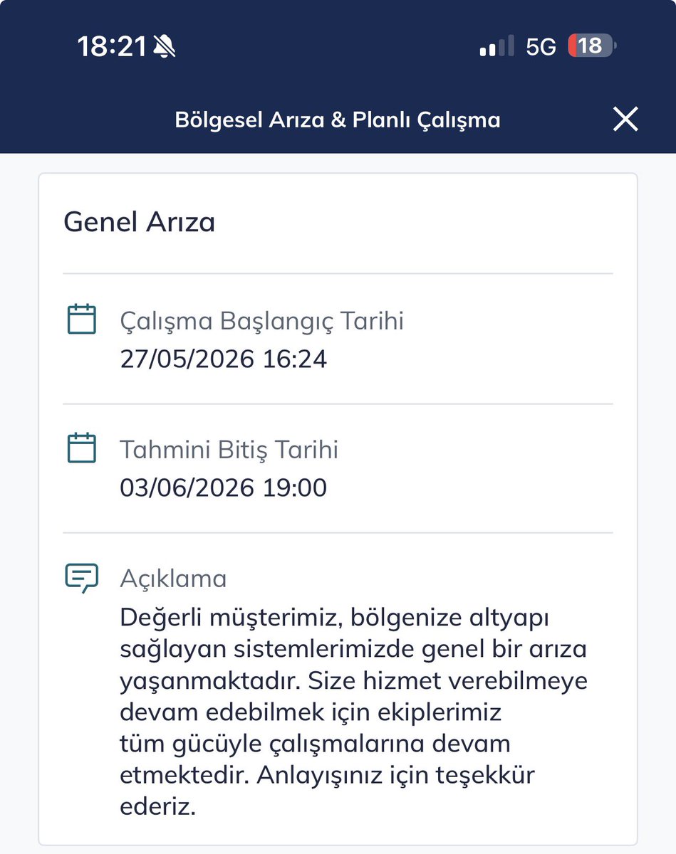 hsynbzkrt193's tweet photo. @TTDestek @UABsosyal Türk Telekom çalışma kalitesi ektedir… https://t.co/H7nCVUtbdh