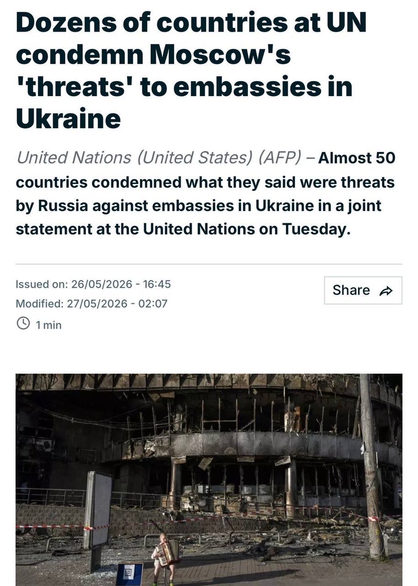 jurgen_nauditt's tweet photo. Meanwhile, the U.S. refused to condemn Russia for threatening "systemic attacks" on Kyiv and did not join a joint statement at the UN. — AFP.

Trump openly demonstrates that he loves genocide and dictators. https://t.co/blScJmDN9g