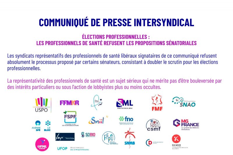 LE_SML's tweet photo. Les syndicats de santé libéraux refusent le double scrutin proposé au Sénat : moins de participation, dilution de la représentativité, décisions incohérentes. Un sujet trop sérieux pour céder aux intérêts particuliers.

#SML #Santé https://t.co/0n2BtoJvPX