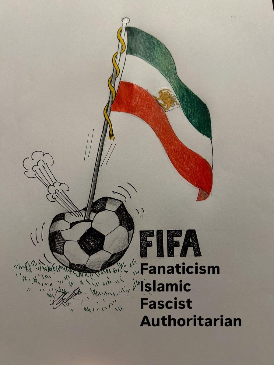 persiannnnnnn's tweet photo. @FIFAWorldCup Sham on you FIFA . 
We will remember how you sold yourself to terrorist regime that killed over 40,000 people only in two nights we will not stand back you people will fight we will win and we will remember what you did shame on you. https://t.co/VrwAa2KZ6K