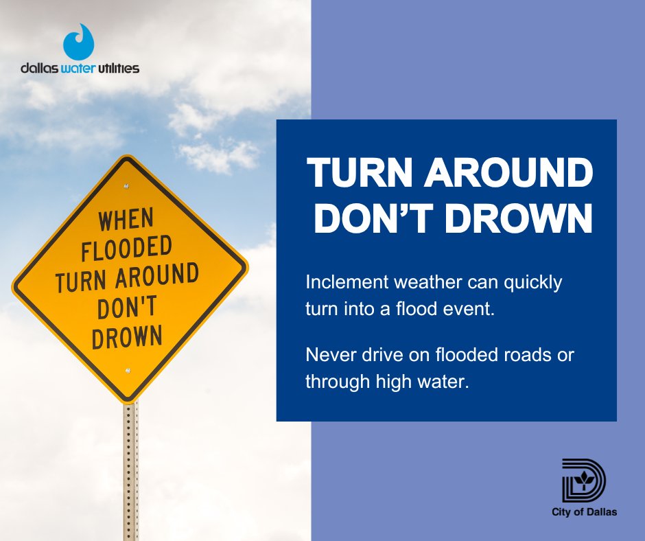 mytrinityriver's tweet photo. Stay weather aware. Avoid driving in high water and on flooded roads. Turn Around, Don't Drown. 
   
Manténgase al tanto del mal tiempo. Evite conducir en las aguas altas y por calles inundadas. Dé la vuelta, no se ahogue.   

Visit/visite: https://t.co/hNi10Y0eAH https://t.co/zCzf3xf9Jf
