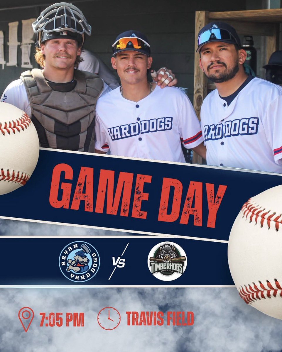 BryanYardDogs's tweet photo. Wag Wednesday! Bring your dog to the park tonight! 🐶🐶

🆚Piney Woods
⏱️ 7:05 PM
📍Travis Field in Midtown Park
🎧 https://t.co/4a5PlksB1y… https://t.co/LArtGl8Kzq