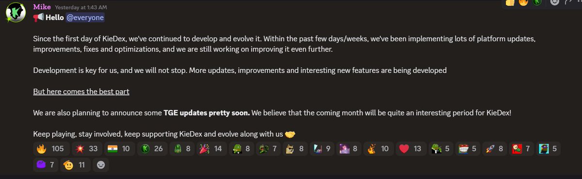 prdft_'s tweet photo. TGE Updates Coming Soon! 🪙

The moment we’ve all been waiting for is getting closer.

@kiedexapp officially announced that TGE (Token Generation Event) updates are dropping pretty soon! The coming month is set to be one of the most exciting periods in KieDex history. https://t.co/22cYNYFtch
