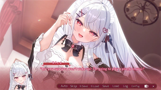 CyberStep's visual novel Rica Mode has released in English, Japanese, and other languages. Story: Starring the VTuber Rica Hanamiya, play as the only son of a noble family, living your days with Rica, who is your childhood friend and also a personal maid. Enjoy a sweet,