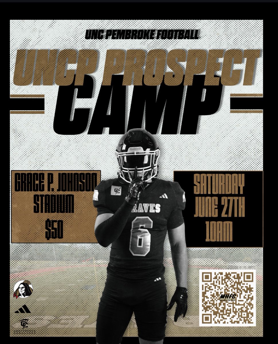 JayTheButcher27's tweet photo. Thank you @CoachRayFreeman for the invite to camp @UNCP_Football .  I look forward to competing this summer! https://t.co/mZVLQMLZcV