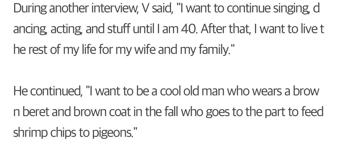 thvsevren's tweet photo. taehyung saying he wants to live the rest of his life for his wife and family after 40, is God making men like him anymore? Wheres my version??? https://t.co/McpAeye6R1