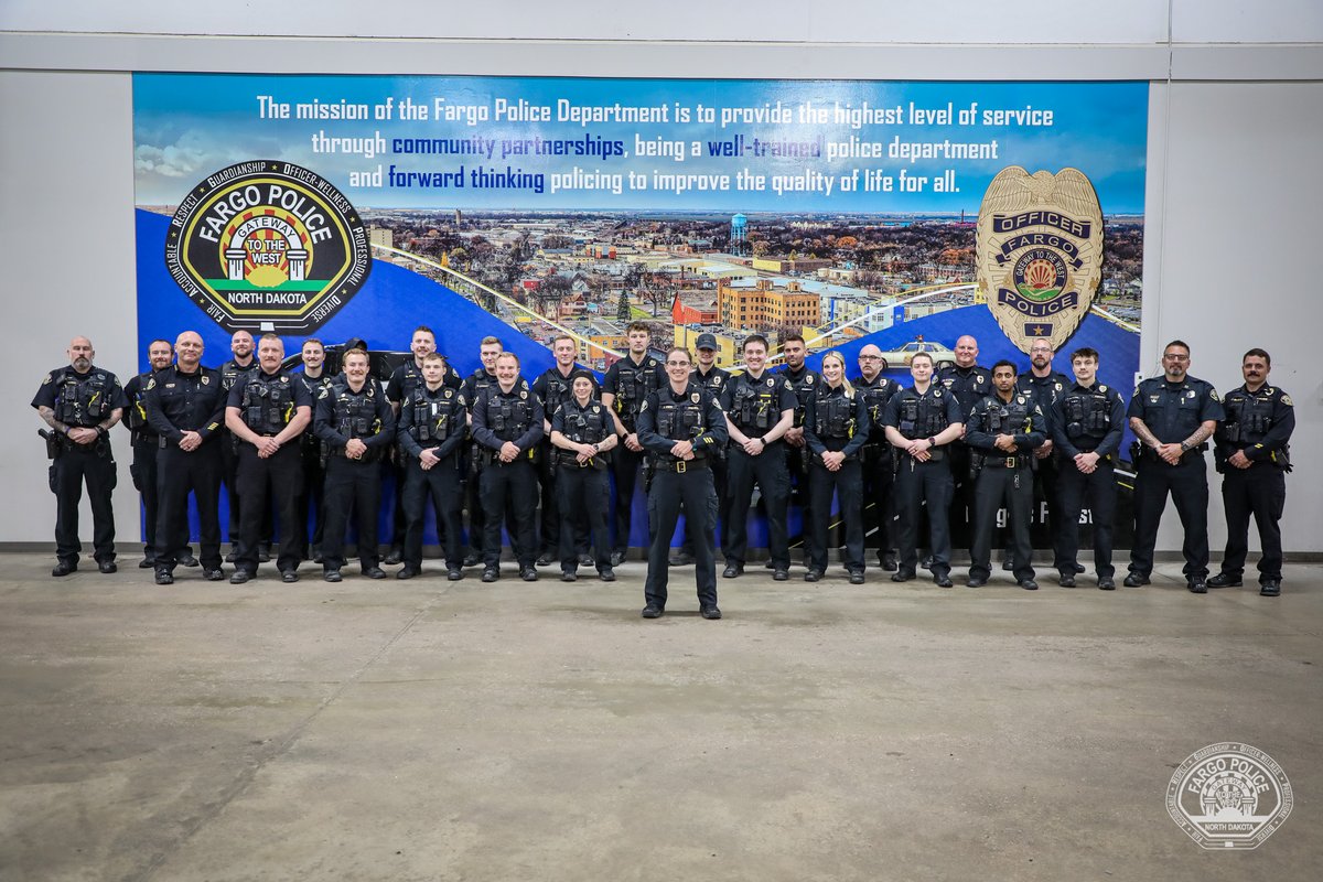 FargoPolice's tweet photo. Last night, May 26, the #FargoPD performed a field promotion to swear in newly appointed Lieutenant Jesseca White.

Lieutenant White will serve as a Night Shift Commander in the Neighborhood Services Division. She has been with the department since October 2008, most recently serving as a sergeant in the Professional Accountability Unit within the Professional Standards Division.

Throughout her career, Lieutenant White has demonstrated strong leadership, professionalism and a commitment to both the department and the community she serves. As she steps into this new role, she will help lead and mentors officers on patrol and support critical overnight operations across the city.

Congratulations, Lieutenant White, on achieving this well-earned milestone in your law enforcement career.