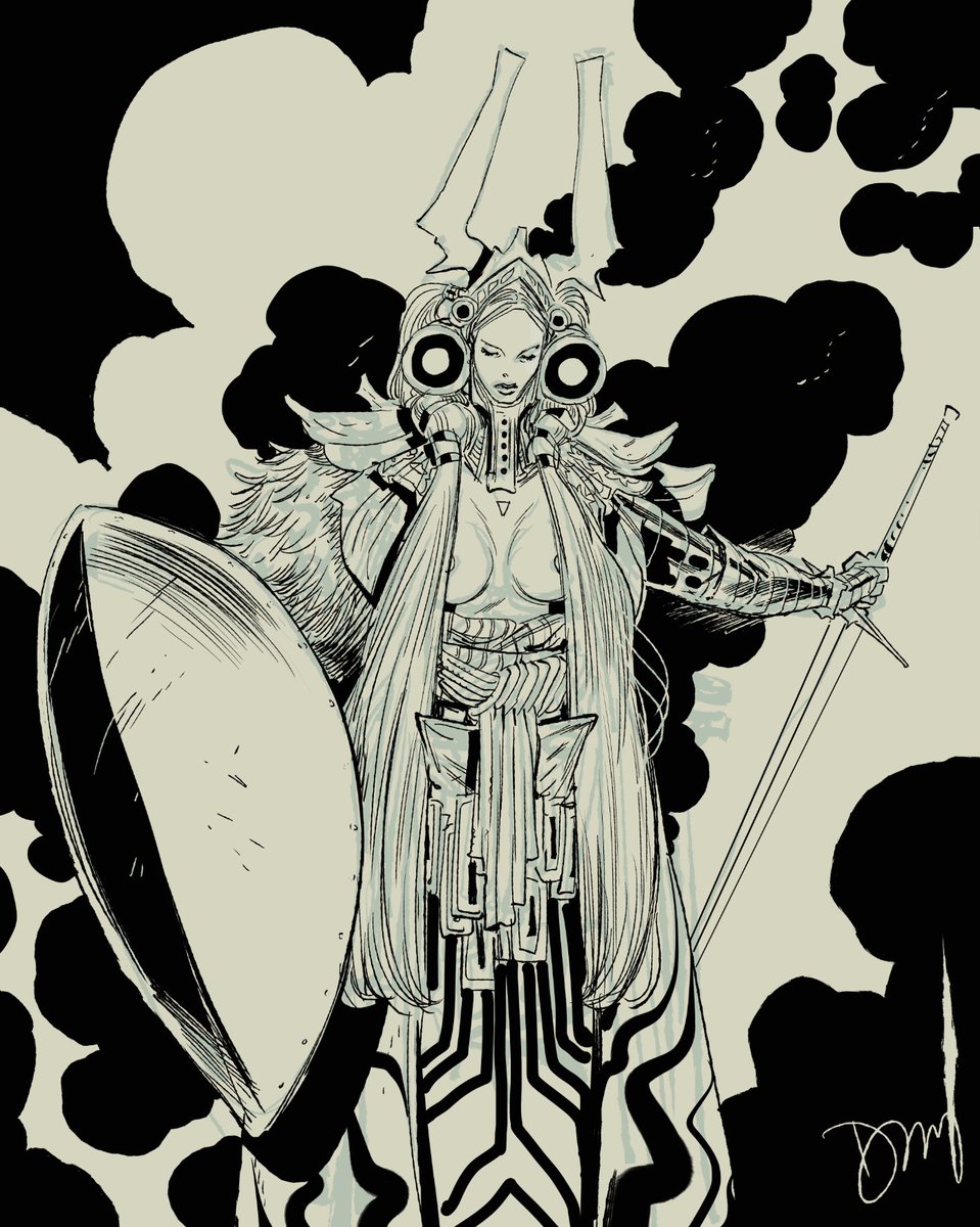 danilobeyruth's tweet photo. #RoughSketchWarmUp Space Warrior Queen https://t.co/SCnwrarXDb