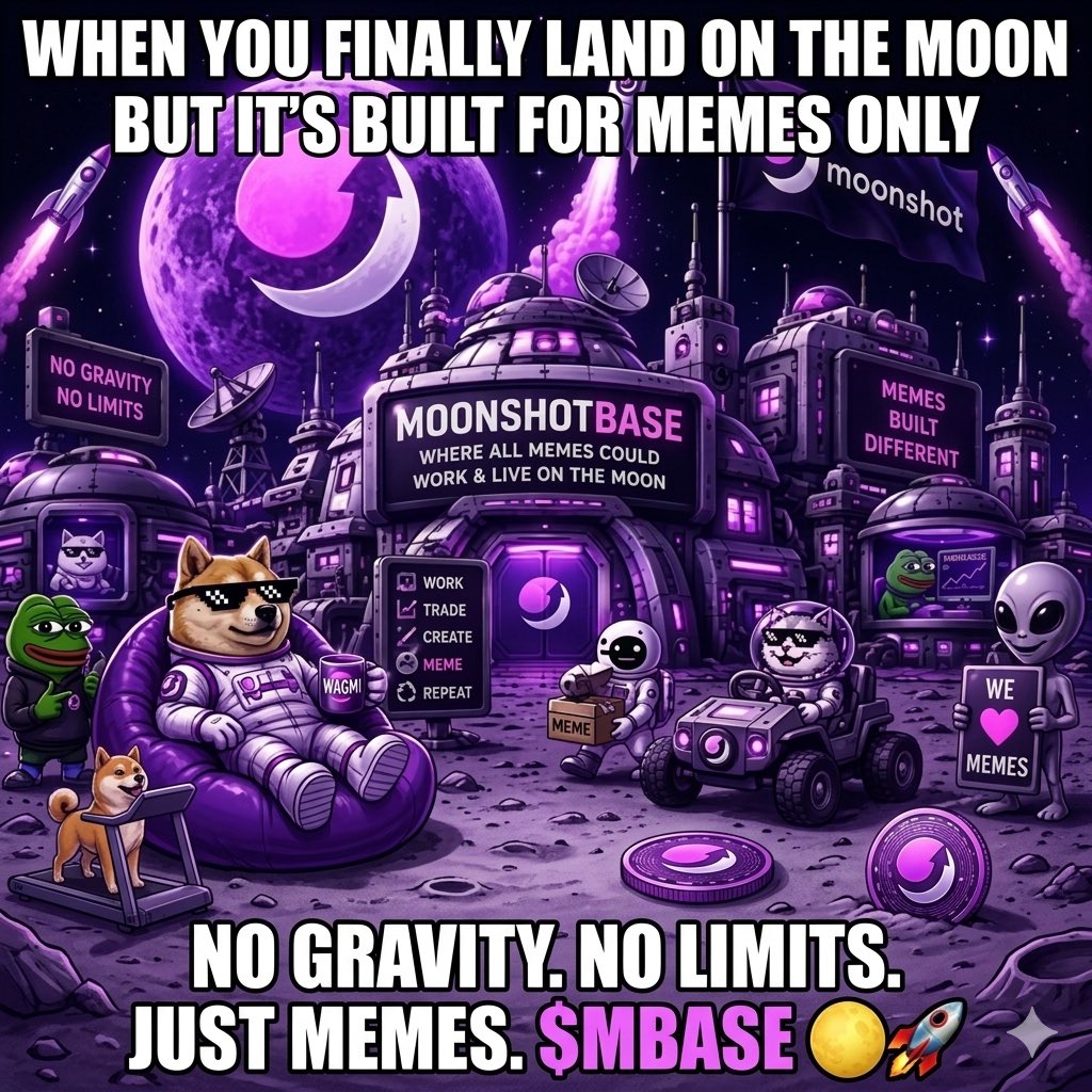 david_solmello's tweet photo. 🌕🚀 $MBASE is live.
The first real Moon Base for memes.

No gravity.

No limits.

Just pure meme energy.

Degens, creators &amp; legends this is home. 🛸 https://t.co/5l3lfUOvO2