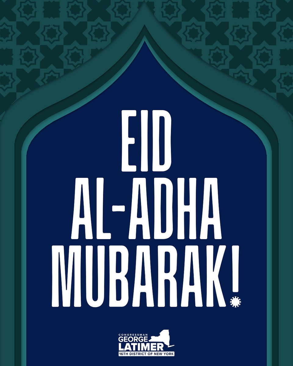 RepGLatimer's tweet photo. Wishing all celebrating in Westchester and the Bronx a joyful Eid filled with loved ones, happiness, and prosperity. https://t.co/5D1gkhs5xx
