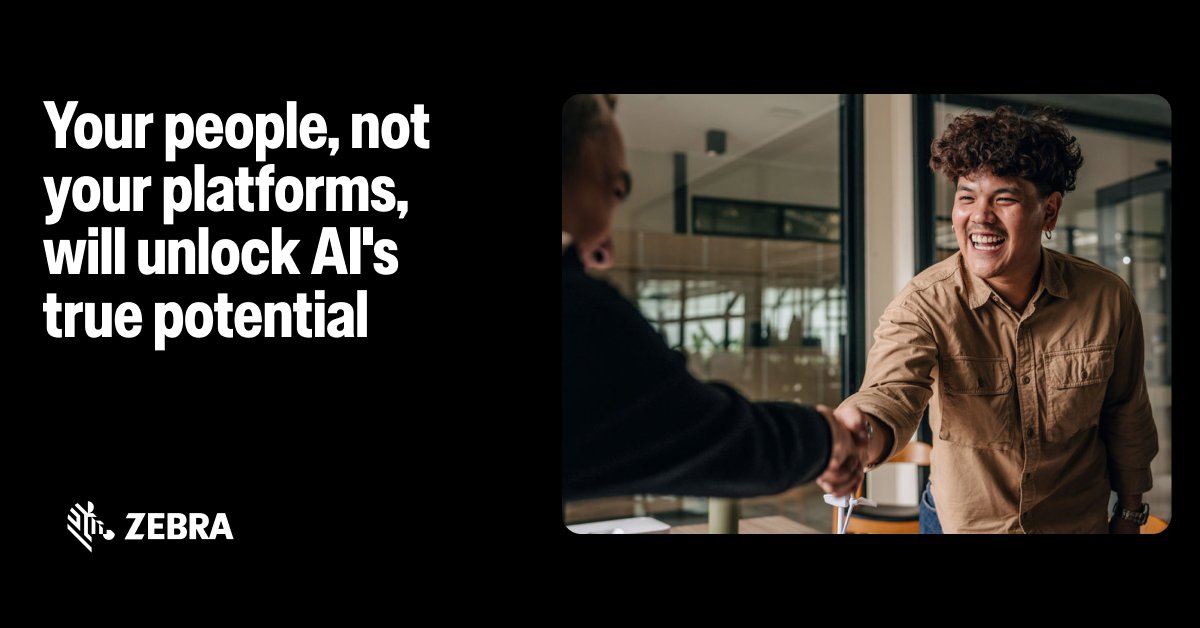 RoachLaura's tweet photo. The real strength of AI lies not in algorithms, but in the people who utilize it. Effective adoption demands focus on individuals and culture. When teams embrace new work methods, AI seamlessly enhances human potential. https://t.co/bpLrYckUpt #ZebraEmployee https://t.co/V2v7WftwGM