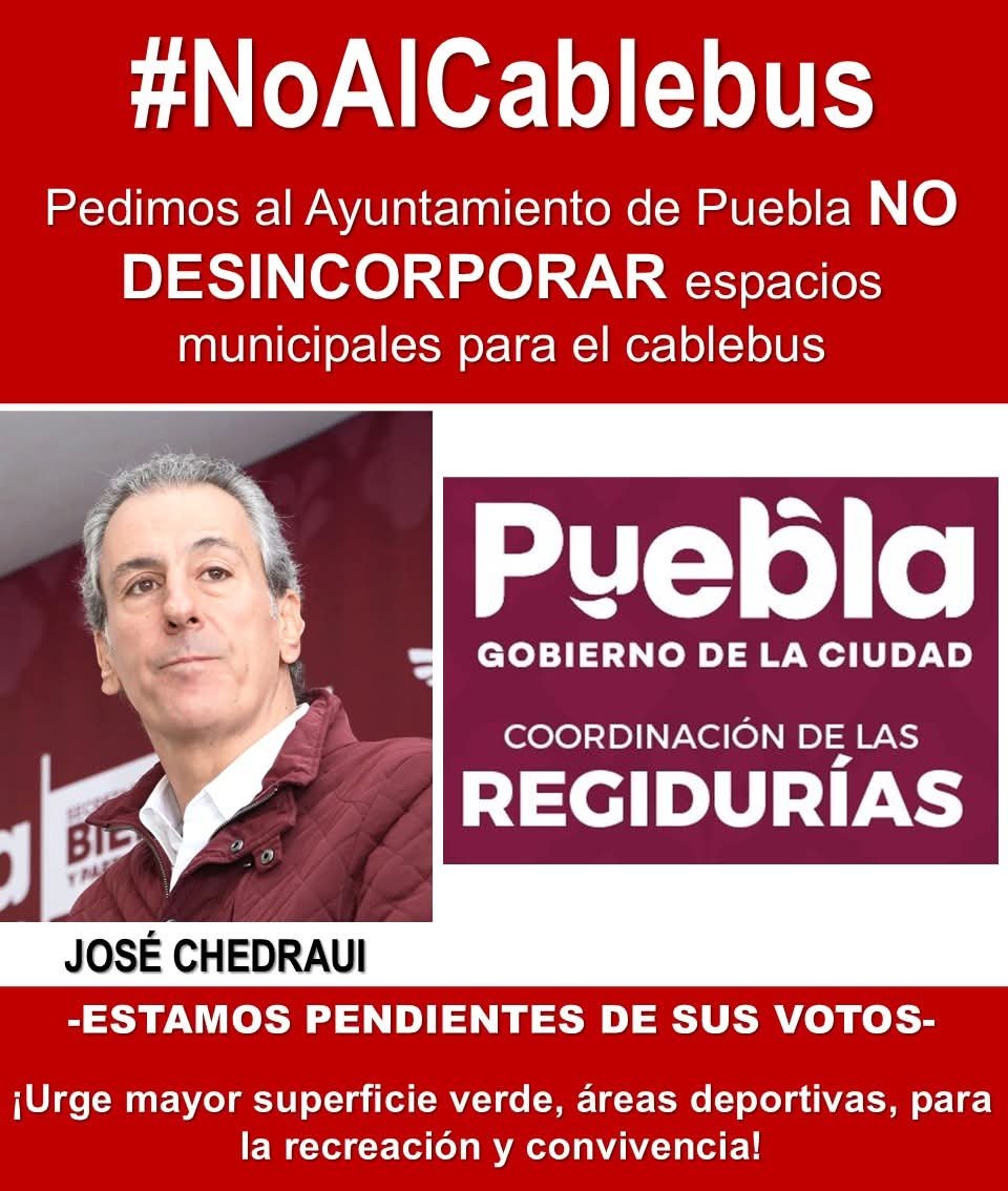 JoserRP's tweet photo. Alcalde @pepechedrauimx ¿De verdad  te quieres echar encima al  casi 60% de poblanos que rechaza el cablebus ?  #NOalcablebus https://t.co/qDUwGw7dAg