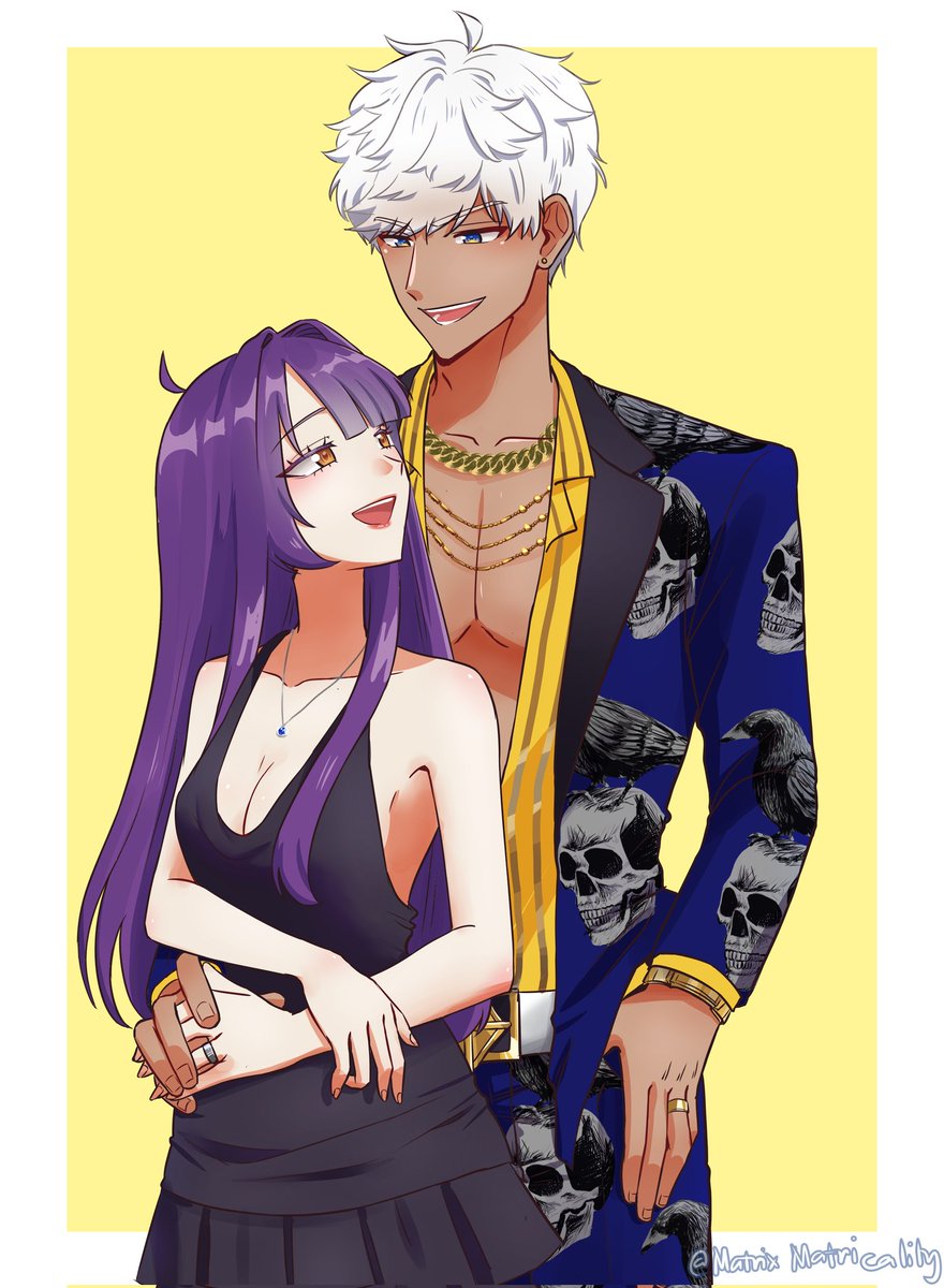 OBEYMELUVBOT's tweet photo. Me and my obsession with white haired bad boys....

🎨 @/matricality https://t.co/6FL8MLNr2K