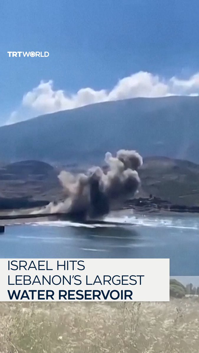 Video shows Israeli strikes hitting near Lebanon’s largest water reservoir at...