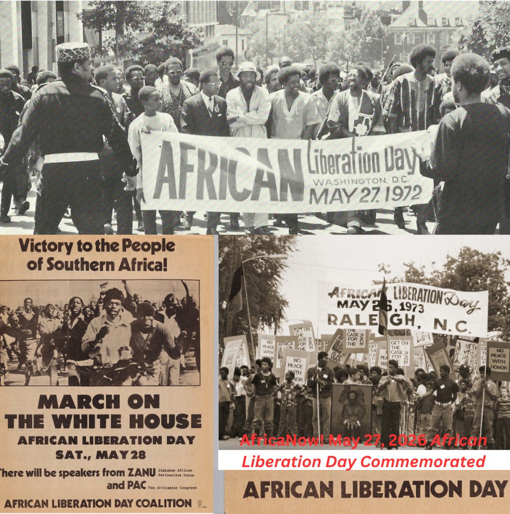 AfricaNowOnline's tweet photo. @AfricaNowOnline 1PM (U.S. EDT) @WPFWDC https://t.co/klOuYDBpf6 --#AfricanLiberationDay Commemorated. AfricaNow! goes into its archive to commemorate African Liberation Day which was on May 25.  The show features speeches from #AmiriBaraka, #SaladinMuhammad &amp;      #KwameTure. https://t.co/2SHBrueRqP