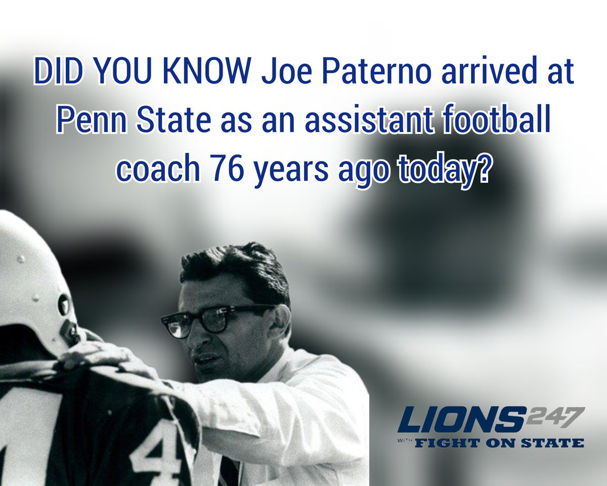 FightOnState's tweet photo. Happy JVP Arrival Day. #WeAre #PennState #HappyJVPArrivalDay #GoLions https://t.co/BXWZxOJidj