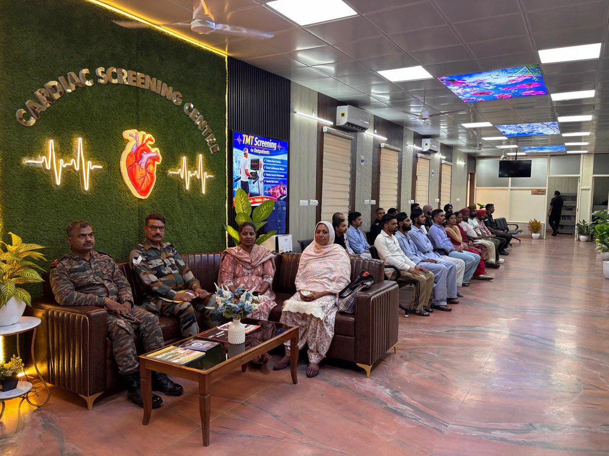 westerncomd_IA's tweet photo. #StrongAndCapable
#OnPathToTransformation
#ImprovingHealthCare
Lt Gen #RajeshPushkar, AVSM, VSM, GOC #KhargaCorps, inaugurated a Cardiac Screening Centre at MH Ambala, for providing state of art facilities like ECHO, TMT, digital Doppler, automatic BP monitoring, 24 hrs holter, Cardiac marker Analyzer, BMI analyzer & Spirometry. The GOC also inspected recently renovated Accident and Emergency Department along with Zonal President AWWA. Both the facilities have given a major fillip to healthcare infrastructure for Ambala Station.
#KhargaCorps
@adgpi
@prodefencechan1