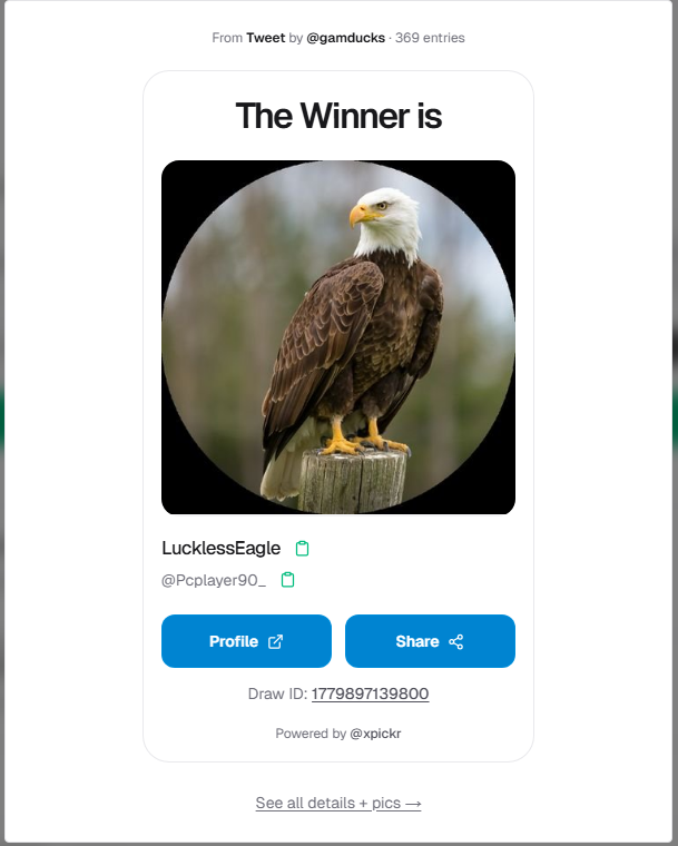 gamducks's tweet photo. @HypeDrop Congratulations to our sponsored battle winners @hongmingoh , @KingSky110 , and @vedang523 

Also GGz to our bonus X giveaway winner @Pcplayer90_ https://t.co/RCQn0wu8Qw