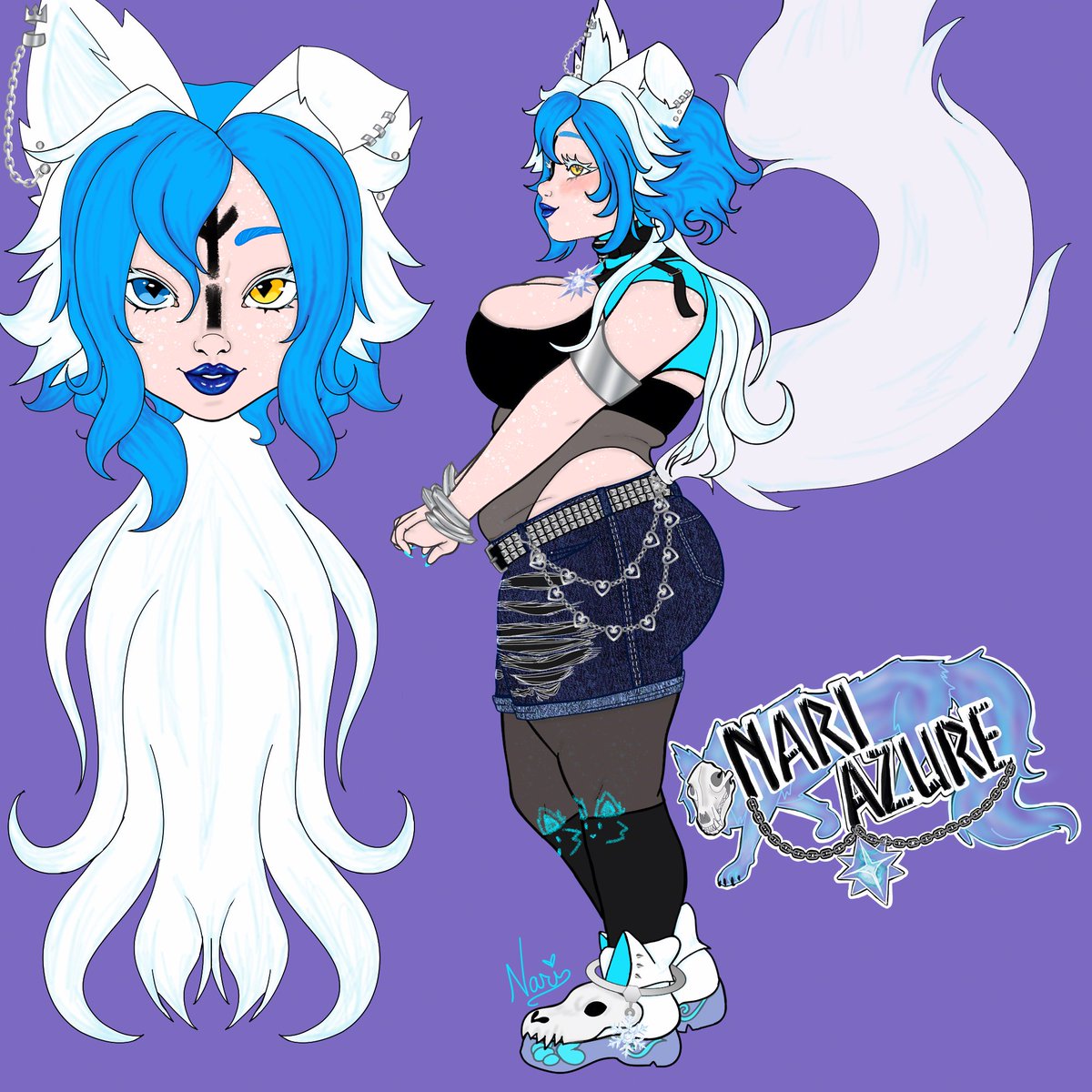 Nari Azure✧* Silly lost frost doggo*✧❄️🐺⛓️ tweet media