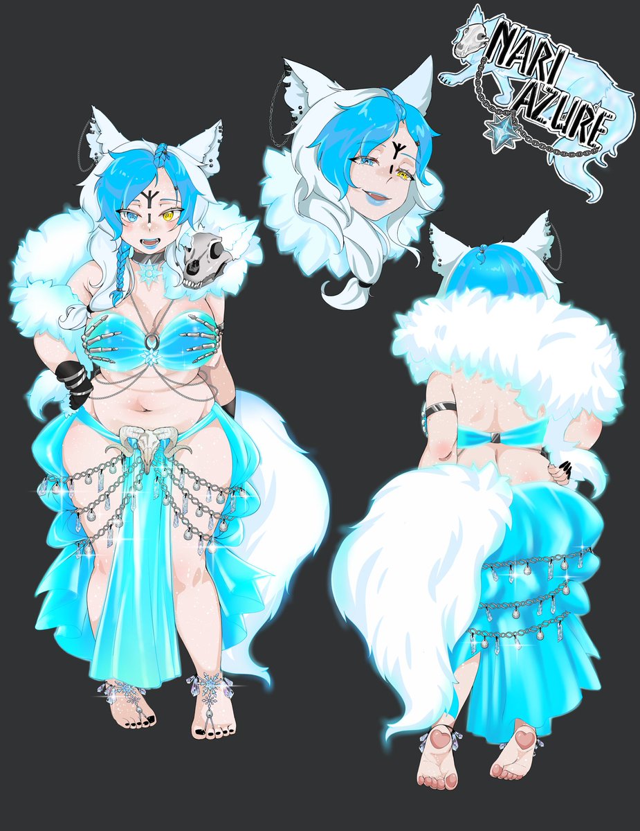 Nari Azure✧* Silly lost frost doggo*✧❄️🐺⛓️ tweet media