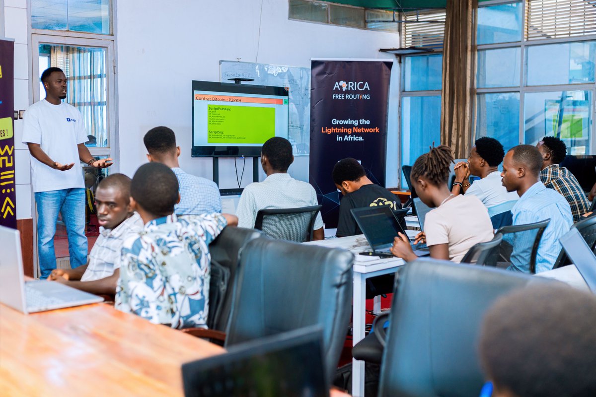 bitdevsgtga's tweet photo. Day 2 of the Lightning Development Bootcamp in Bujumbura!

Same energy, same enthusiasm, and an even stronger desire to learn, explore, and discover more about the Lightning ecosystem ⚡

Stay tuned for more on how the Bootcamp is progressing. 

@FreeRoutingAf / @Freeti_Bdi https://t.co/nwuHcmLK4S