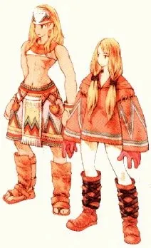 jcdpb's tweet photo. have been playing final fantasy tactics this week and I am absolutely obsessed with the geomancer outfits. For the lady, a practical and stylish hoodie. For the male, the sluttiest crop top they could find. https://t.co/rZUOKp9cOf