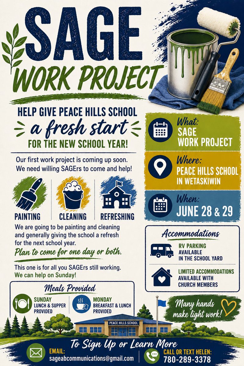 ABAdventist's tweet photo. SAGE Work Project in Wetaskiwin
#sagealberta #peacehillsadventist https://t.co/ThsMndPQ3o
