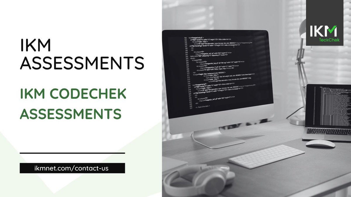 IKMTeckChek's tweet photo. IKM's CodeChek assessments deliver challenges designed to assess practical application of coding skills. Each assessment retrieves a comprehensive report demonstrating level of experience as well as knowledge of the required programming language. More at: https://t.co/PS90OQrjpa https://t.co/L9QuaT5Mgu