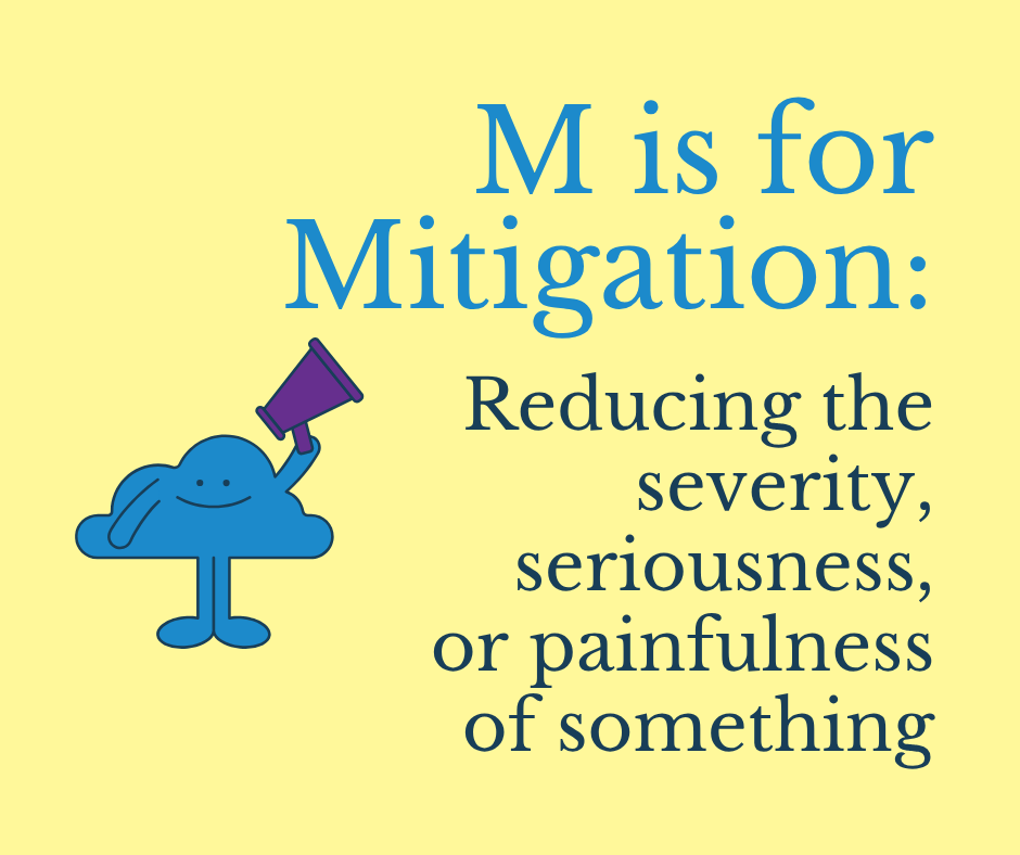 BellCountyPUBH's tweet photo. We're officially halfway through the #ABCs of #PublicHealth. 
Today's letter is M for Mitigation. https://t.co/AuxZg1weXI