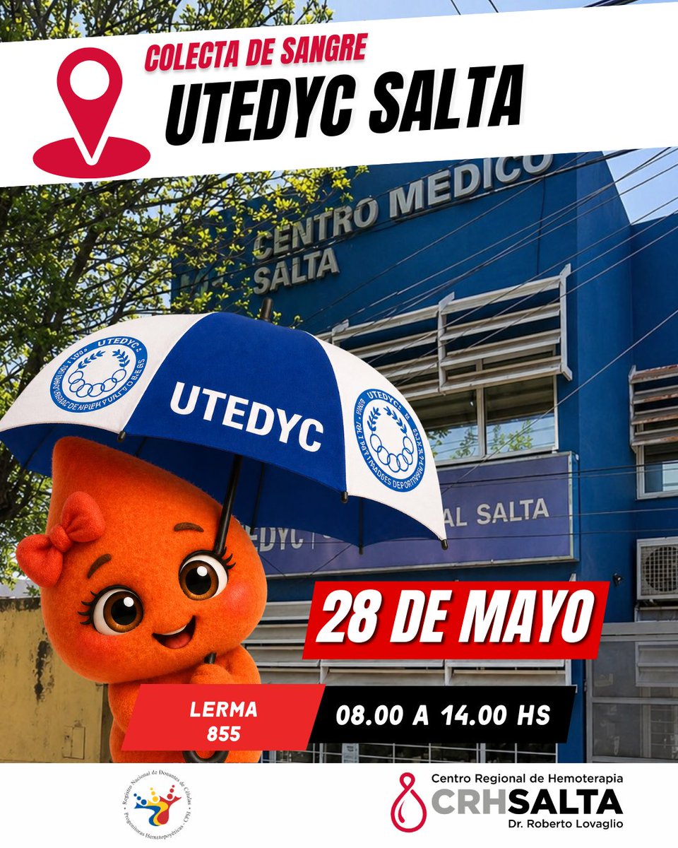 crhsalta's tweet photo. Gracias a cada persona que eligió donar sangre, acompañar nuestras campañas y sostener con empatía esta gran red
Los invitamos a seguir formando parte de este acto de amor sumándose a las próximas colectas de sangre y colaborando con la difusión para que este dato llegue todos💕 https://t.co/gqJBkU4Jvm