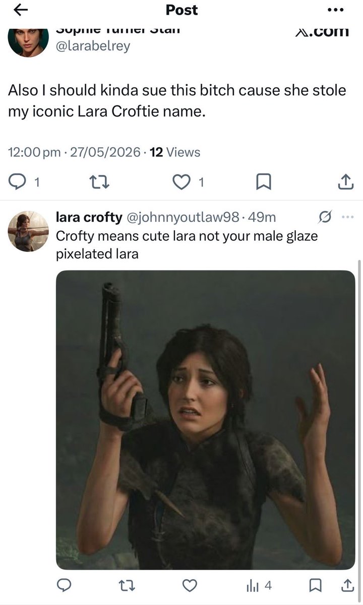 Tomb Raider Struggles tweet media